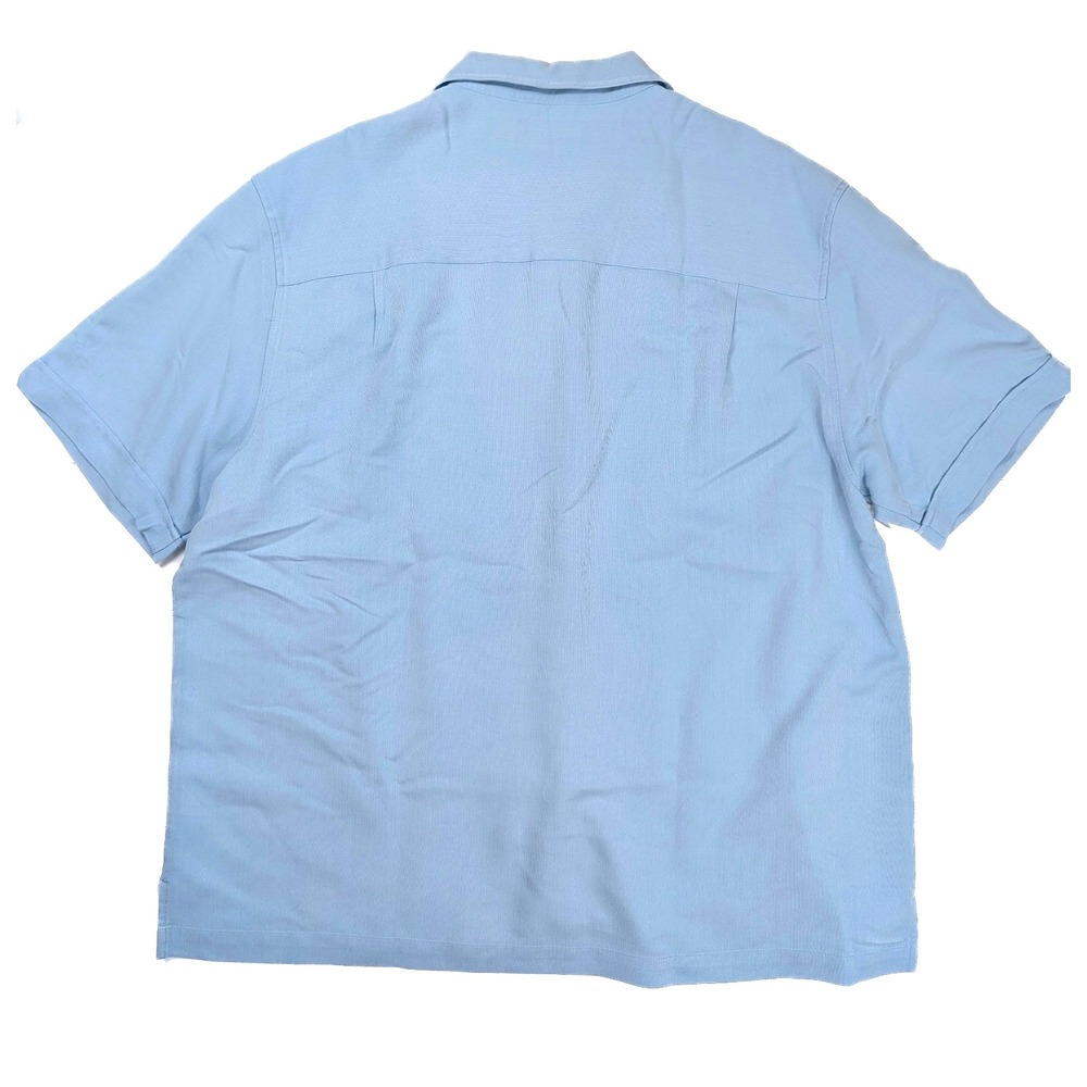 Cubavera Herencia Heritage Fit‎ Blue White Color Block Shirt Men's Size XL - Picture 2 of 5
